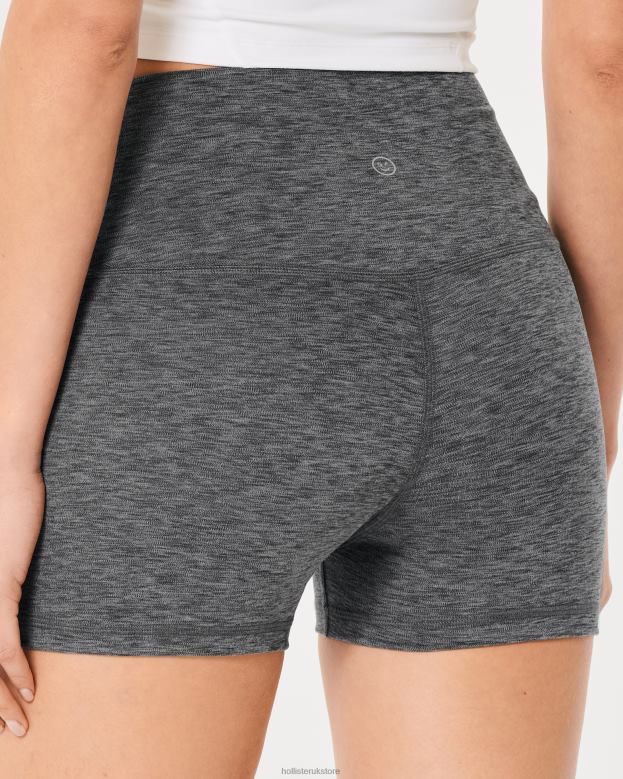 Bottoms Hollister Women Gilly Hicks Active Recharge High-Rise Shortie 3\\ 48820625 Dark Heather Grey